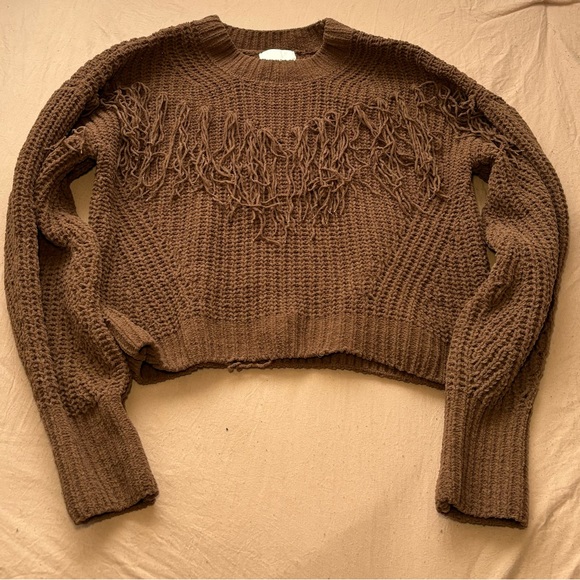 Pink Rose Sweaters - Brown sweater